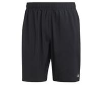 Adidas Uomo Solid CLX Classic-Length Swim Shorts, Black/Lucid Lemon, M