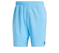Adidas Uomo Solid CLX Classic-Length Swim Shorts, Blue Burst/Black, M