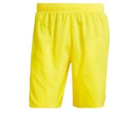 adidas Uomo Solid CLX Classic-Length Swim Shorts, Yellow/Black, XL