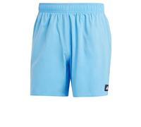 Adidas Uomo Solid CLX Short-Length Swim Shorts, Blue Burst/White, L