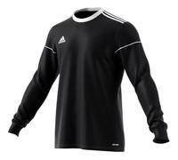 Adidas Uomo Sport Maglia a Maniche Lunghe Corsa Calcio Palestra Nero/Bianco
