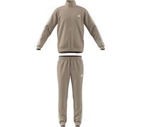 adidas Uomo Sportswear Basic 3 Stripes Tricot Track Suit, Crystal Linen/white, M