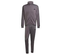 adidas Uomo Sportswear Basic 3 Stripes Tricot Tracksuit, Tuta da Allenamento, Multicolore (Grey Strata), XS