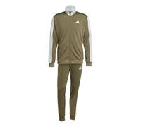 adidas Uomo SPORTSWEAR BASIC TRICOT COLORBLOCK TRACKSUIT, olive strata, M