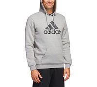 adidas Uomo Sportswear Camo Hoodie, Medium Grey Heather, XL