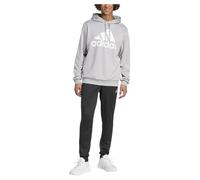 adidas Uomo Sportswear French Terry Hooded Track Suit, MGREYH/BLACK/WHITE, S