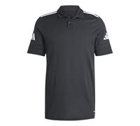 adidas Uomo Squadra25 Cotton Polo Shirt, Black/White, XL Extra Tall