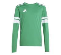 adidas Uomo SQUADRA25 Jersey Long Sleeve, Team Green/White, L