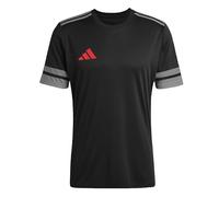 adidas Uomo SQUADRA25 Jersey Short Sleeve, Black/Team Grey Four/Pure Ruby, S