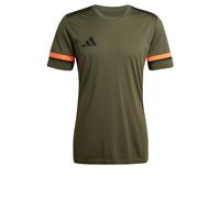 adidas Uomo SQUADRA25 Jersey Short Sleeve, Night Cargo/Black/Semi Impact Orange, L