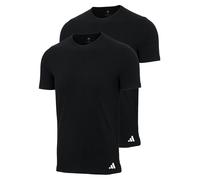 Adidas Uomo T-Shirt, 2er Pacco - Girocollo Maglia, Active Flex Cotone, Einfar