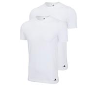 Adidas Uomo T-Shirt, 2er Pacco - Girocollo Maglia, Active Flex Cotone, Einfar