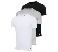 Adidas Uomo T-Shirt, 3er Pacco - Girocollo Maglia, Active Core Cotone, Einfar