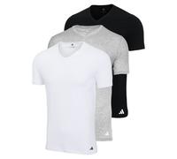 Adidas Uomo T-Shirt, 3er Pacco - Scollo A V Maglia, Active Core Cotone, Unita