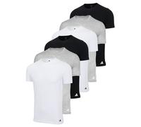 Adidas Uomo T-Shirt, 6er Pacco - Girocollo Maglia, Active Core Cotone, Einfar