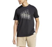 adidas Uomo Tech BOS Graphic Tee, Black, L Tall
