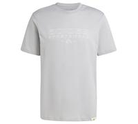 adidas Uomo Tech Linear Graphic Tee, Mgh Solid Grey, XL Tall