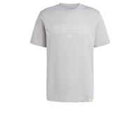 adidas Uomo Tech Linear Graphic Tee, Mgh Solid Grey, XXL