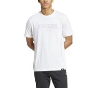 adidas Uomo Tech Linear Graphic Tee, White, S