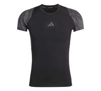 Adidas Techfit Aop Short Sleeve T-shirt Nero XL Uomo