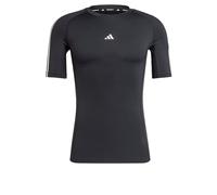 adidas Homme Techfit Compression Training 3-Stripes T-Shirt, Black, M