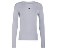 adidas Uomo Techfit Compression Training Longsleeve Shirt, Grey, S