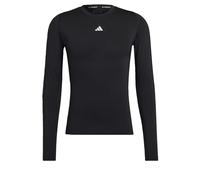 adidas Uomo Techfit Training Long Sleeve Tee, Black, L