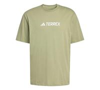 adidas Uomo Terrex Classic Logo Shirt, Tent Green, XL