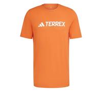 adidas Uomo Terrex Multi Climacool Logo Tech T-Shirt, Semi Impact Orange, M