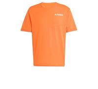 adidas Uomo Terrex Multi Climacool T-Shirt, Semi Impact Orange, L