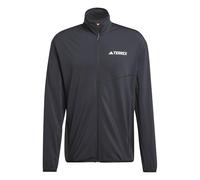 adidas Uomo Terrex Multi Climawarm Full Zip Tech Fleece Sweatshirt, Black, 3XL