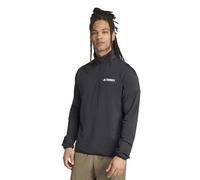 adidas Uomo Terrex Multi Climawarm Half Zip Tech Fleece Jacket, Black, S