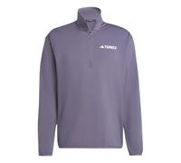 adidas Uomo Terrex Multi Climawarm Half Zip Tech Fleece Jacket, preloved Violet, S