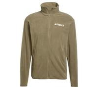 adidas Uomo Terrex Multi Essentials Full Zip Fleece Jacket, Olive Strata, 3XL