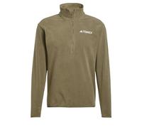 Pile adidas Multi Essentials Fleece Half Zip verde kaki - S
