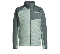 adidas Uomo Terrex Multi Synthetic Insulated Jacket, Silver Green/Legend Ivy, M