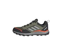 adidas Uomo Terrex Tracerocker 2 Gore-Tex Trail Running Shoes, Olive Strata/Charcoal Solid Grey/Semi Impact Orange, 41 1/3 EU