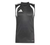 adidas Uomo Tiro 26 Competition Sleeveless Shirt, Black/Light Onix/White, S