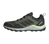 Adidas Uomo Tracerocker 2.0 Gore-Tex Trail Running Shoes, Olive Strata/Core Black/Green Spark, 42 EU