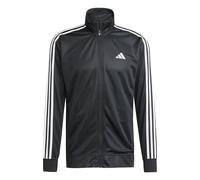 adidas Uomo Train Essentials 3-Stripes Training Hooded Track Top, Black, XL