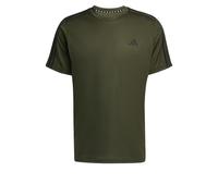 adidas Uomo Train Essentials 3-Stripes Training Tee, Night Cargo/Black, XS
