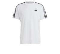 adidas Uomo Train Essentials 3-Stripes Training Tee, White/Black, M Tall