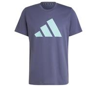 adidas Uomo Train Essentials Feelready Logo Training Tee, Shadow Navy/Mint TON, S Tall