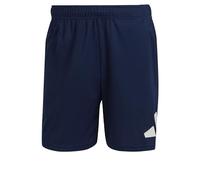 Pantaloni Corti da Allenamento Logo Train Essentials Dark Blue / White XS 18 CM