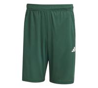 adidas Uomo Train Essentials piqué 3-Stripes Training Shorts, Collegiate Green/White, XS