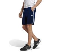 adidas Uomo Train Essentials piqué 3-Stripes Training Shorts, Dark Blue/White, XS