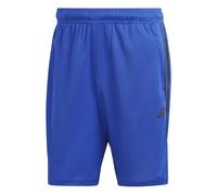 Adidas Uomo Train Essentials piqué 3-Stripes Training Shorts, Lucid Blue/Black, S