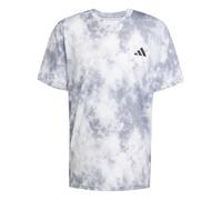 adidas Uomo Train Essentials Seasonal all Over Print Tee, Halo Silver, L