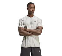 Adidas Uomo Train Essentials Stretch Training Tee, Mgh Solid Grey/White/Black, M