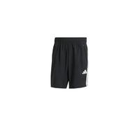 Pantaloni corti adidas Essentials Training Woven 3 strisce nero puro bianco - M
